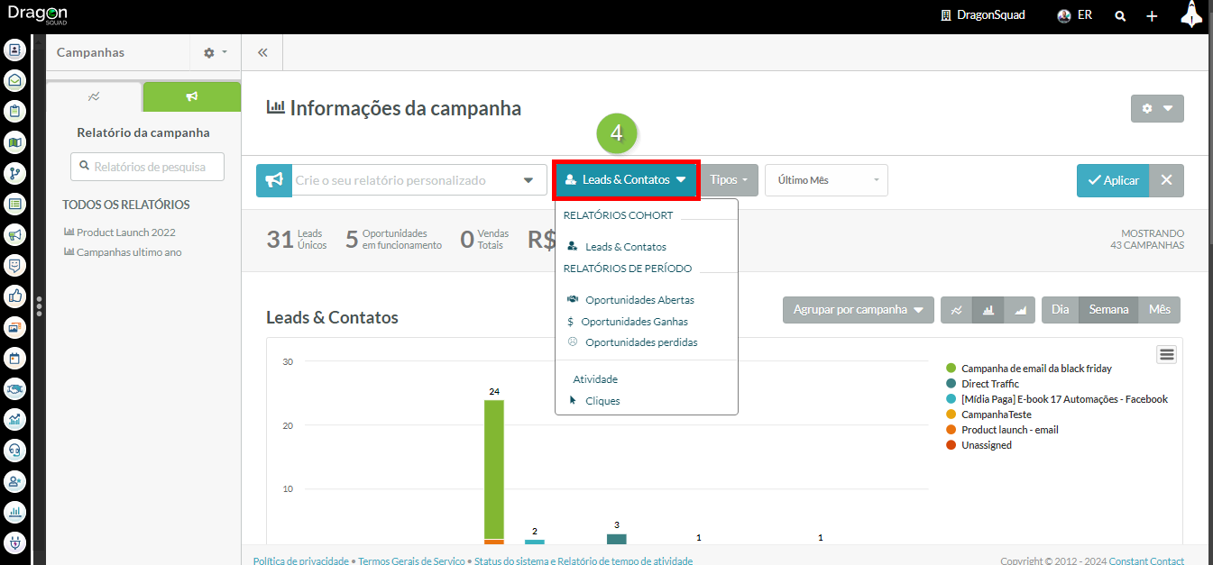 Selecionar Tipo de Relatório