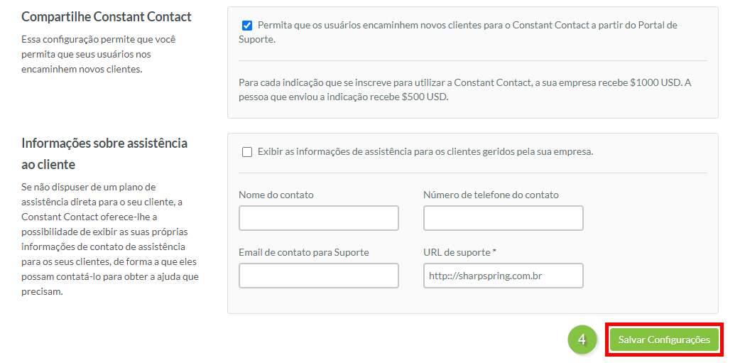 Salvar Configurações