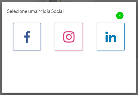 Selecionar Plataforma LinkedIn