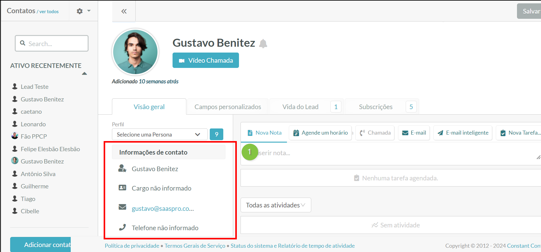 Identificando Campos de Sistema